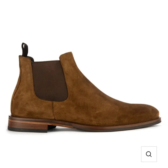 To Boot New York Shelby II Mid Brown Suede Chelsea Boot